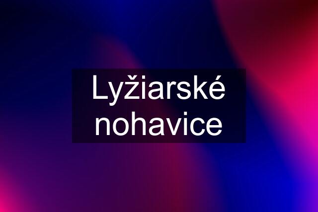 Lyžiarské nohavice