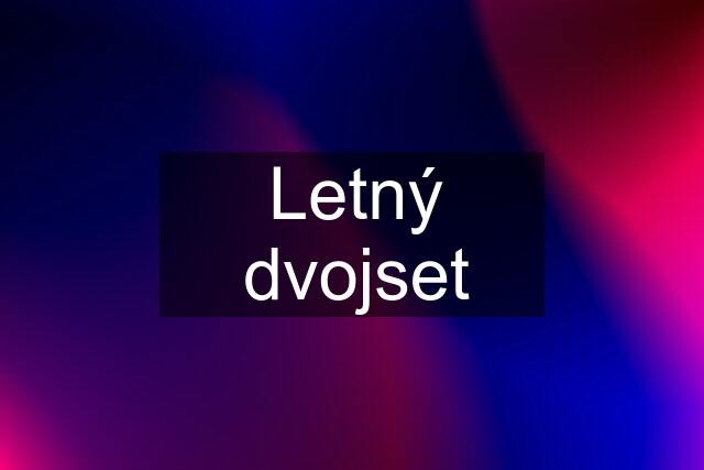 Letný dvojset