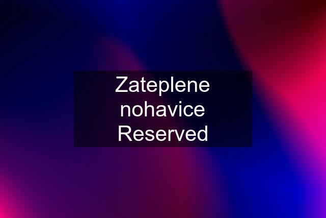 Zateplene nohavice Reserved