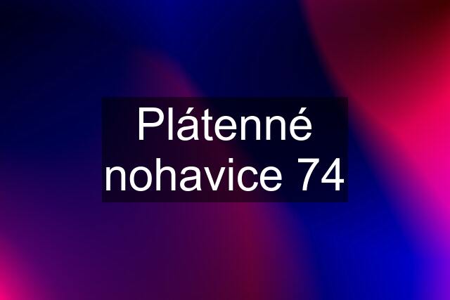 Plátenné nohavice 74