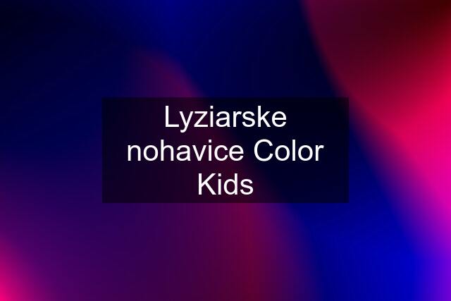 Lyziarske nohavice Color Kids