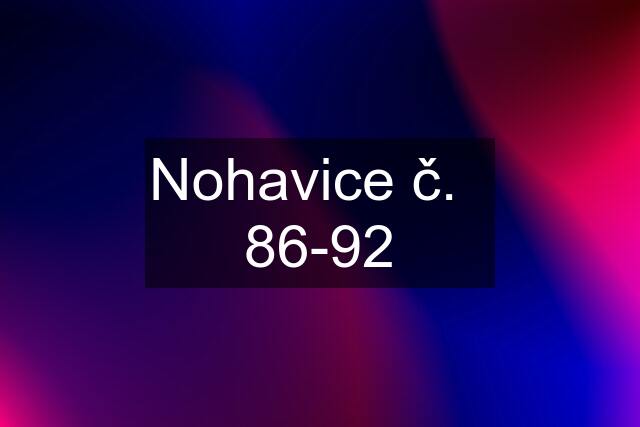 Nohavice č.   86-92