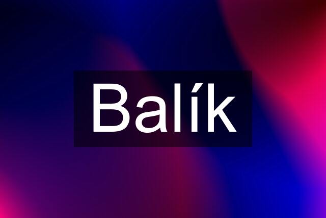 Balík