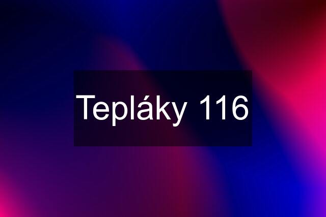 Tepláky 116