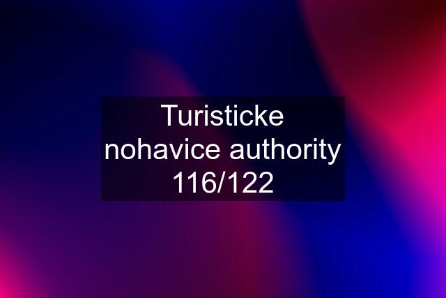 Turisticke nohavice authority 116/122