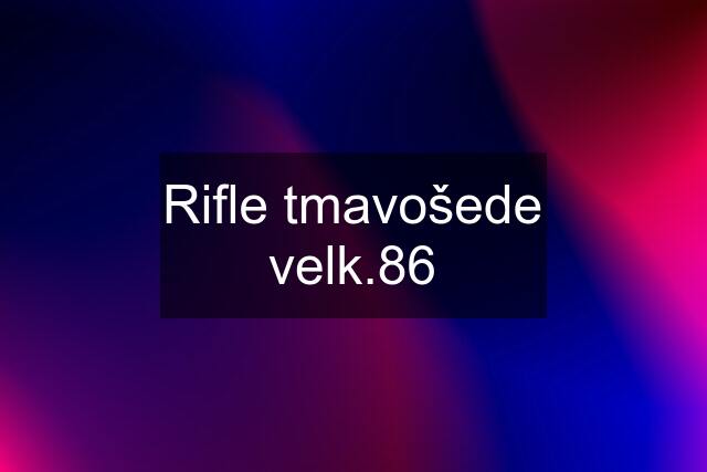 Rifle tmavošede velk.86