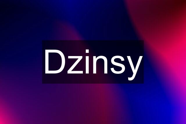 Dzinsy