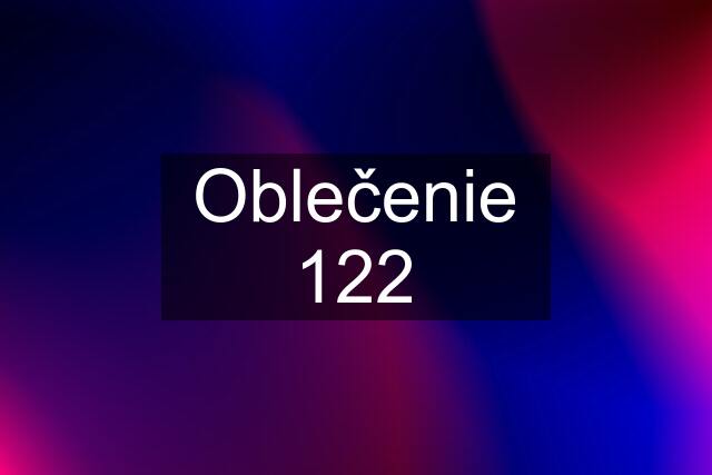 Oblečenie 122