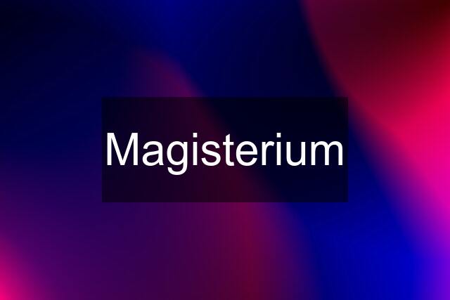 Magisterium