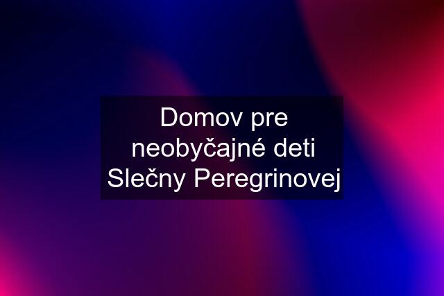 Domov pre neobyčajné deti Slečny Peregrinovej