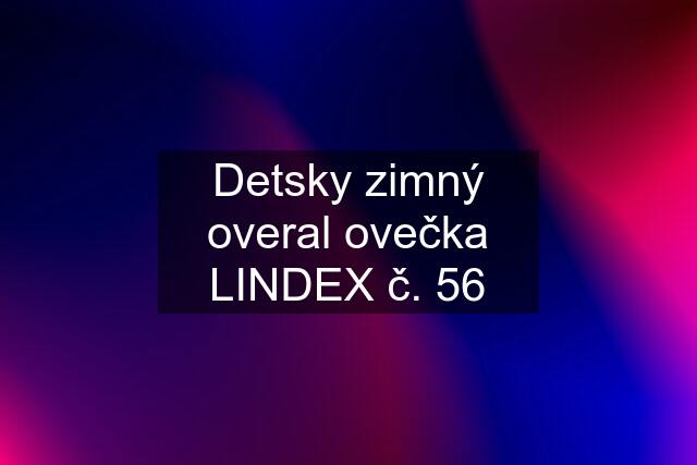 Detsky zimný overal ovečka LINDEX č. 56