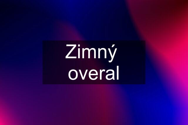 Zimný  overal