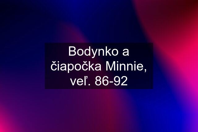 Bodynko a čiapočka Minnie, veľ. 86-92