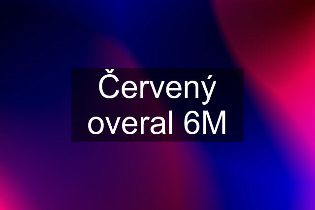 Červený overal 6M