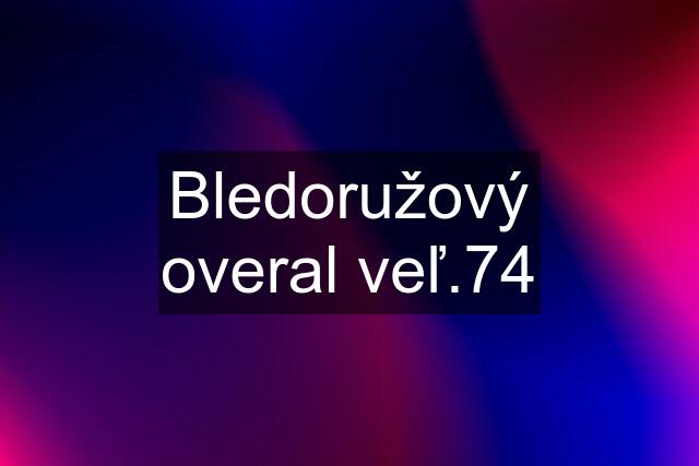 Bledoružový overal veľ.74