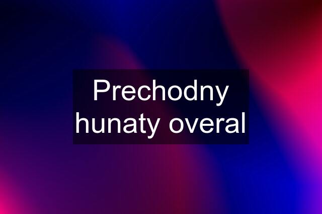 Prechodny hunaty overal