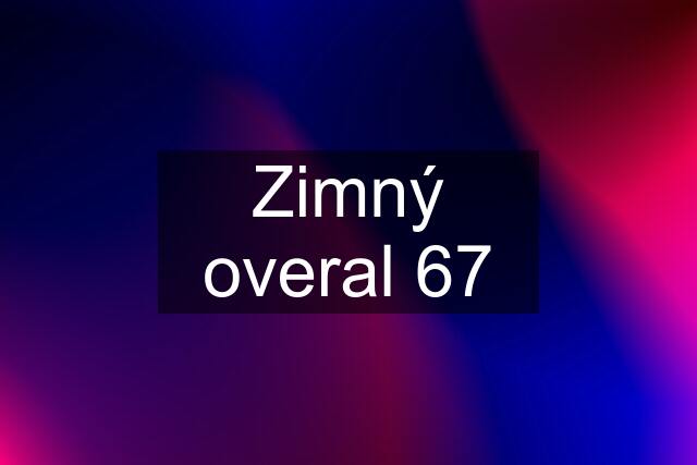 Zimný overal 67