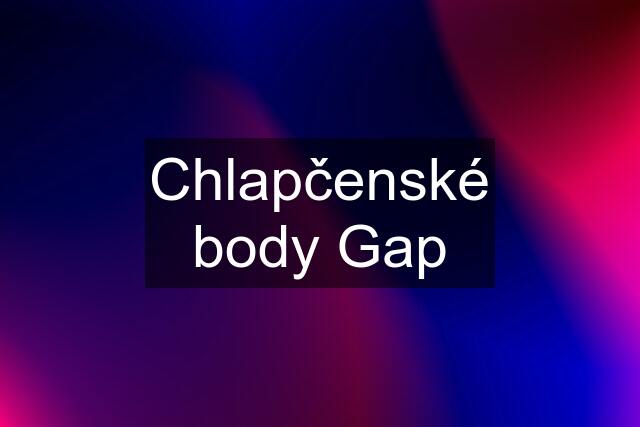 Chlapčenské body Gap