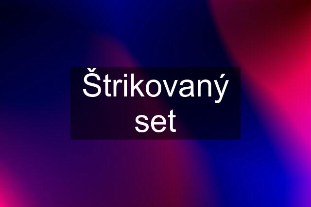 Štrikovaný set