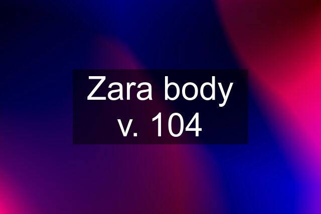 Zara body v. 104