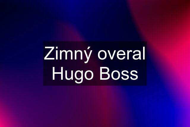 Zimný overal Hugo Boss