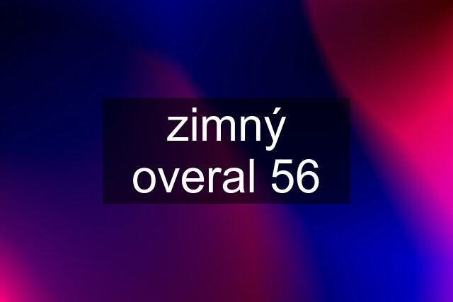 zimný overal 56