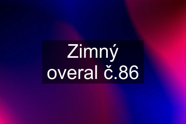 Zimný overal č.86