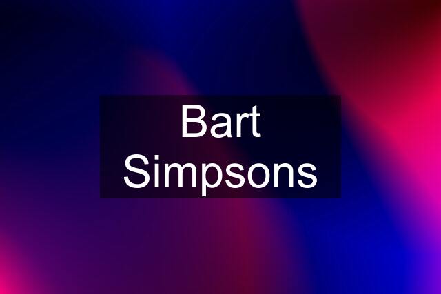 Bart Simpsons