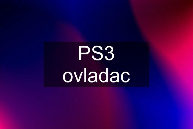 PS3 ovladac