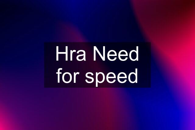 Hra Need for speed