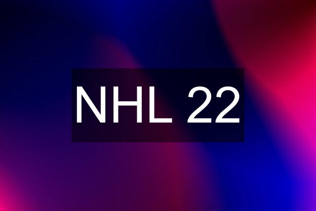 NHL 22