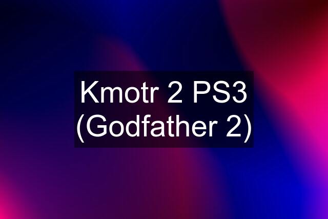 Kmotr 2 PS3 (Godfather 2)