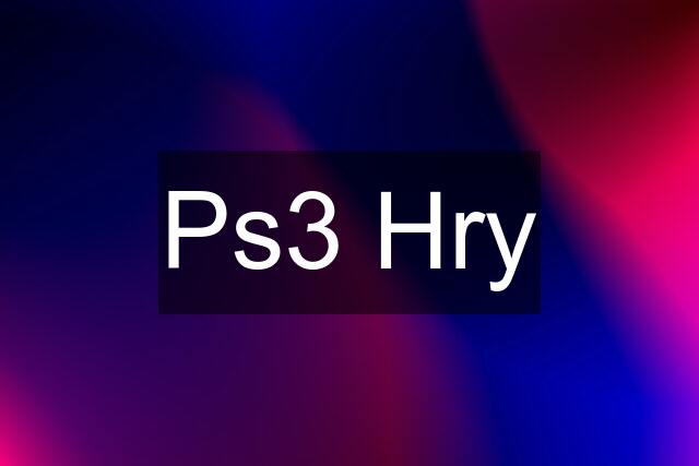 Ps3 Hry