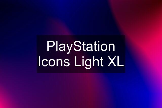 PlayStation Icons Light XL