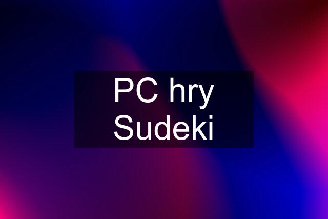 PC hry Sudeki