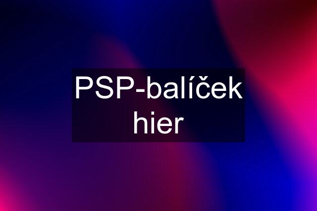 PSP-balíček hier