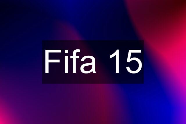 Fifa 15