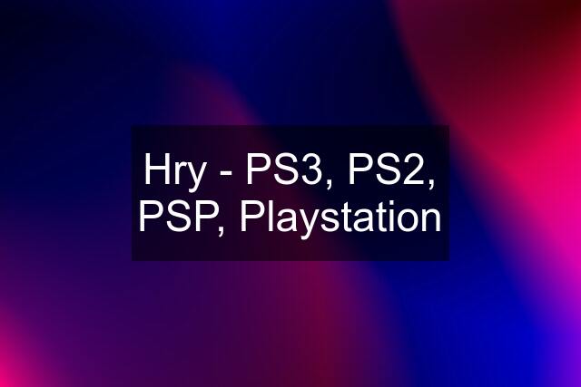 Hry - PS3, PS2, PSP, Playstation