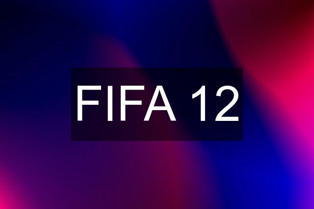 FIFA 12