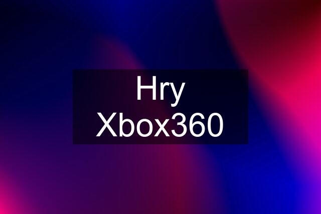 Hry Xbox360