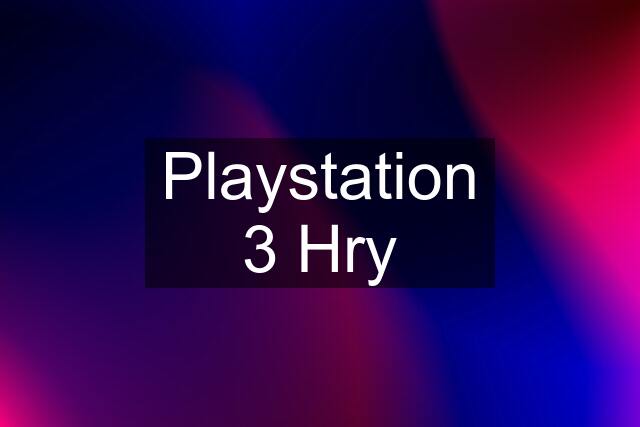 Playstation 3 Hry