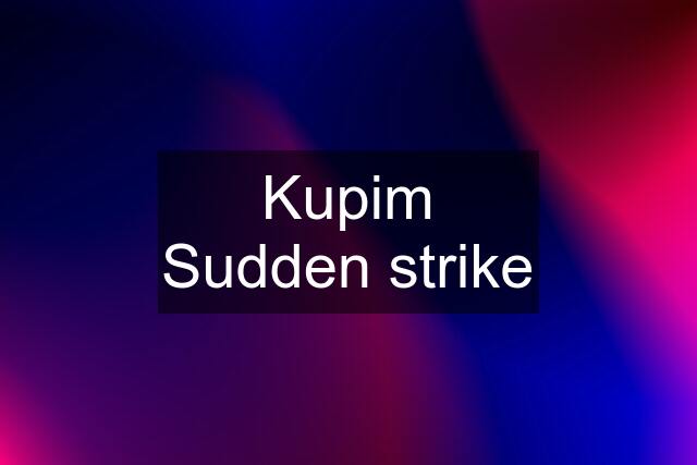 Kupim Sudden strike