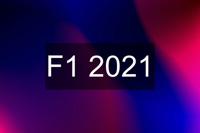 F1 2021