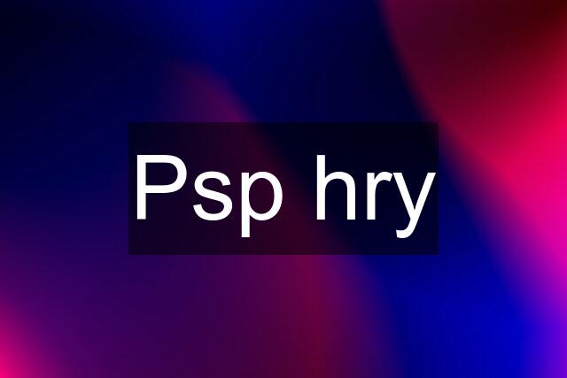 Psp hry