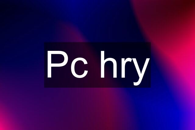 Pc hry