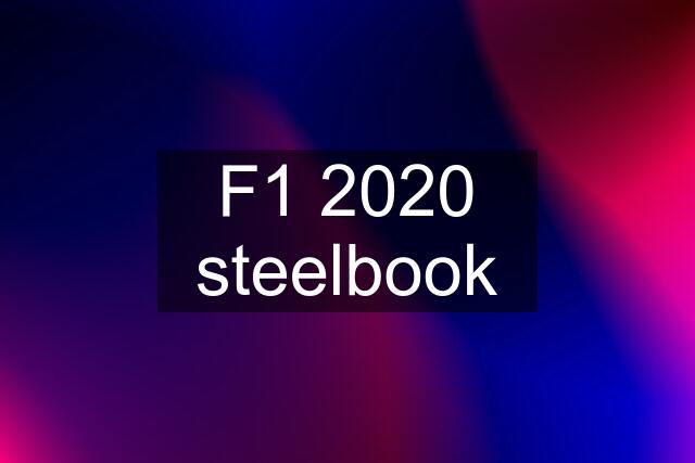 F1 2020 steelbook