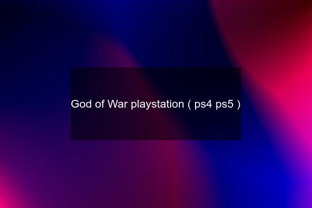 God of War playstation ( ps4 ps5 )