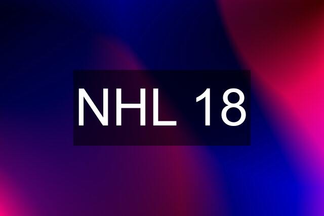 NHL 18