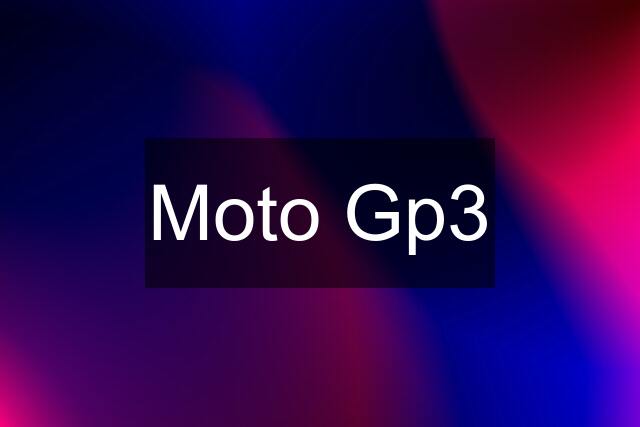 Moto Gp3