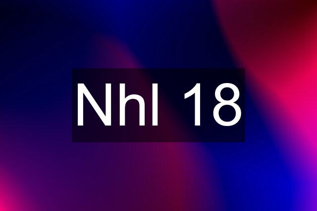 Nhl 18